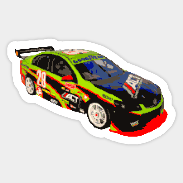 Super 16-bit SuperCar Sticker by RodeoEmpire